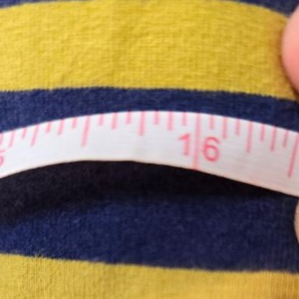 Old Navy Women Dress Bodycon V Neck Knit Blue Yellow Striped Short Sleeve Size L - Picture 9 of 12